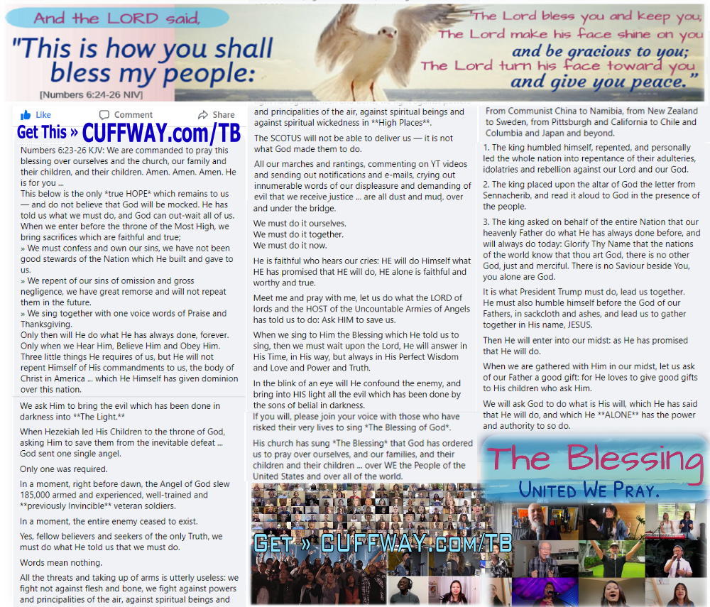 Original File Name The-Blessing_1000x855.-75.jpg.  Content form Numbers 6:24-26 KJV; The story of Hezekiah and Sennacherib and one single angel who slew 165,000 enemy soldiers in a single moment.